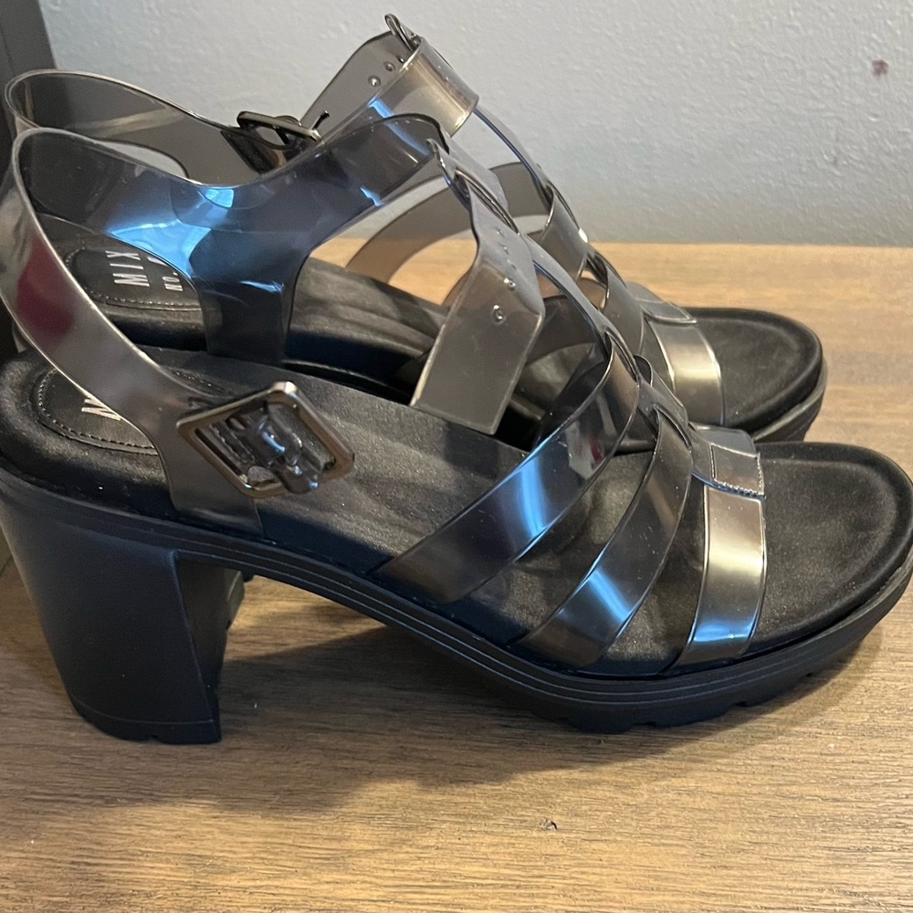 Platform Sandals - Black - image 4